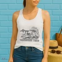 Tasmanian Wolf Tiger Thylacine Australian Extinction Gift Women's Tank Top thumb 2