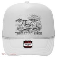 Tasmanian Wolf Tiger Thylacine Australian Extinction Gift Hat thumb 0