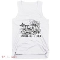 Tasmanian Wolf Tiger Thylacine Australian Extinction Gift Tank Top thumb 0
