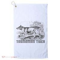 Tasmanian Wolf Tiger Thylacine Australian Extinction Gift Golf Towel thumb 0