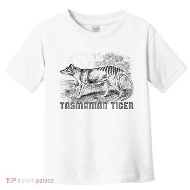 Tasmanian Wolf Tiger Thylacine Australian Extinction Gift Toddler T-Shirt