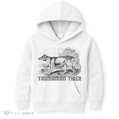 Tasmanian Wolf Tiger Thylacine Australian Extinction Gift Kids Hoodie