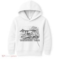 Tasmanian Wolf Tiger Thylacine Australian Extinction Gift Kids Hoodie thumb 0