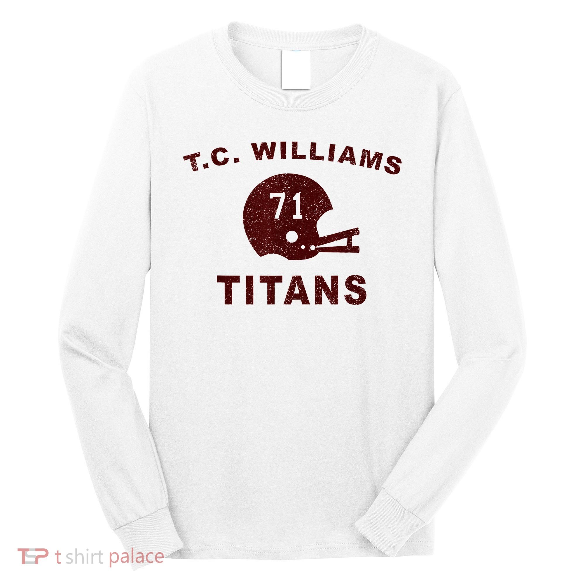 T.C. Williams Titan Football Helmet Long Sleeve Shirt