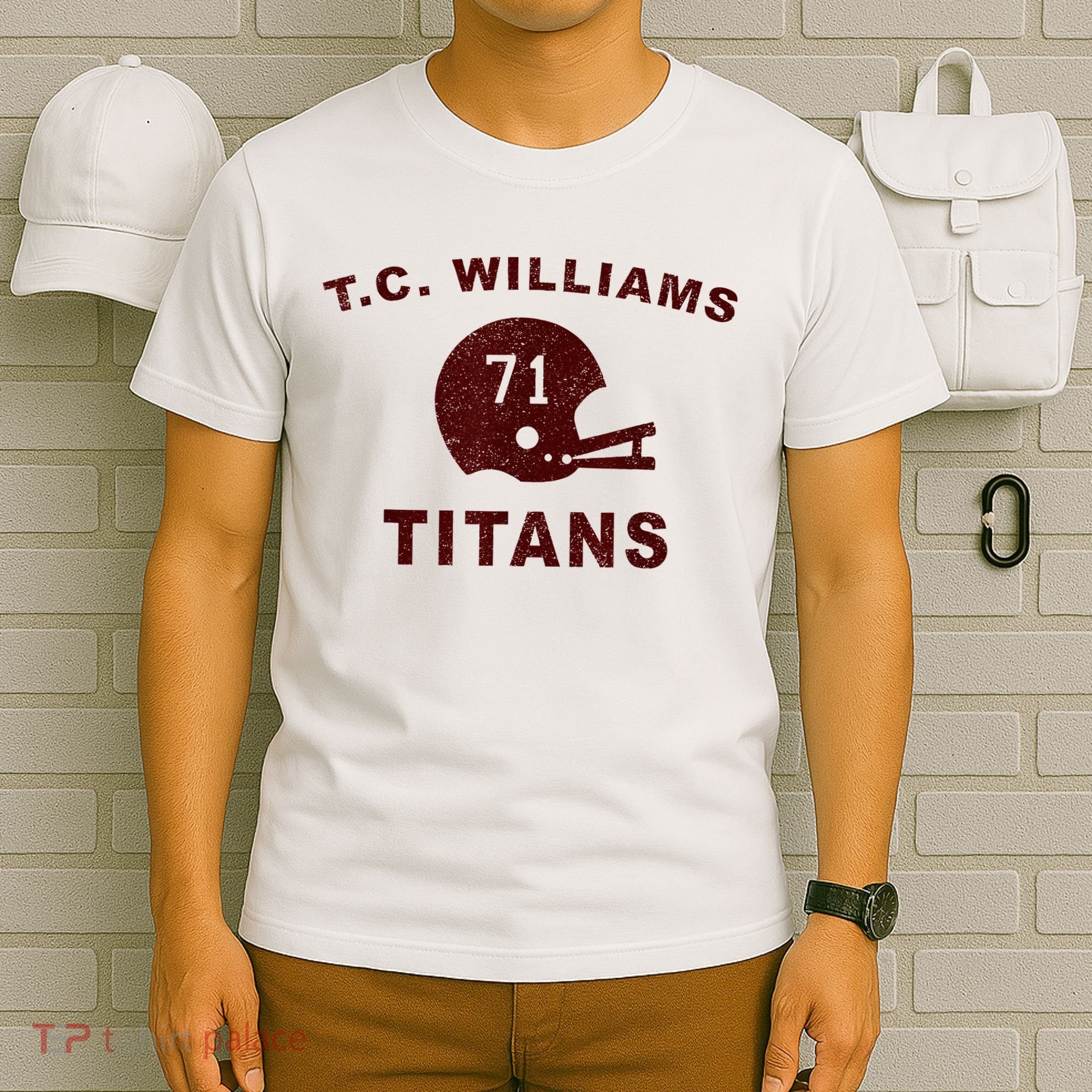 T.C. Williams Titan Football Helmet T-Shirt