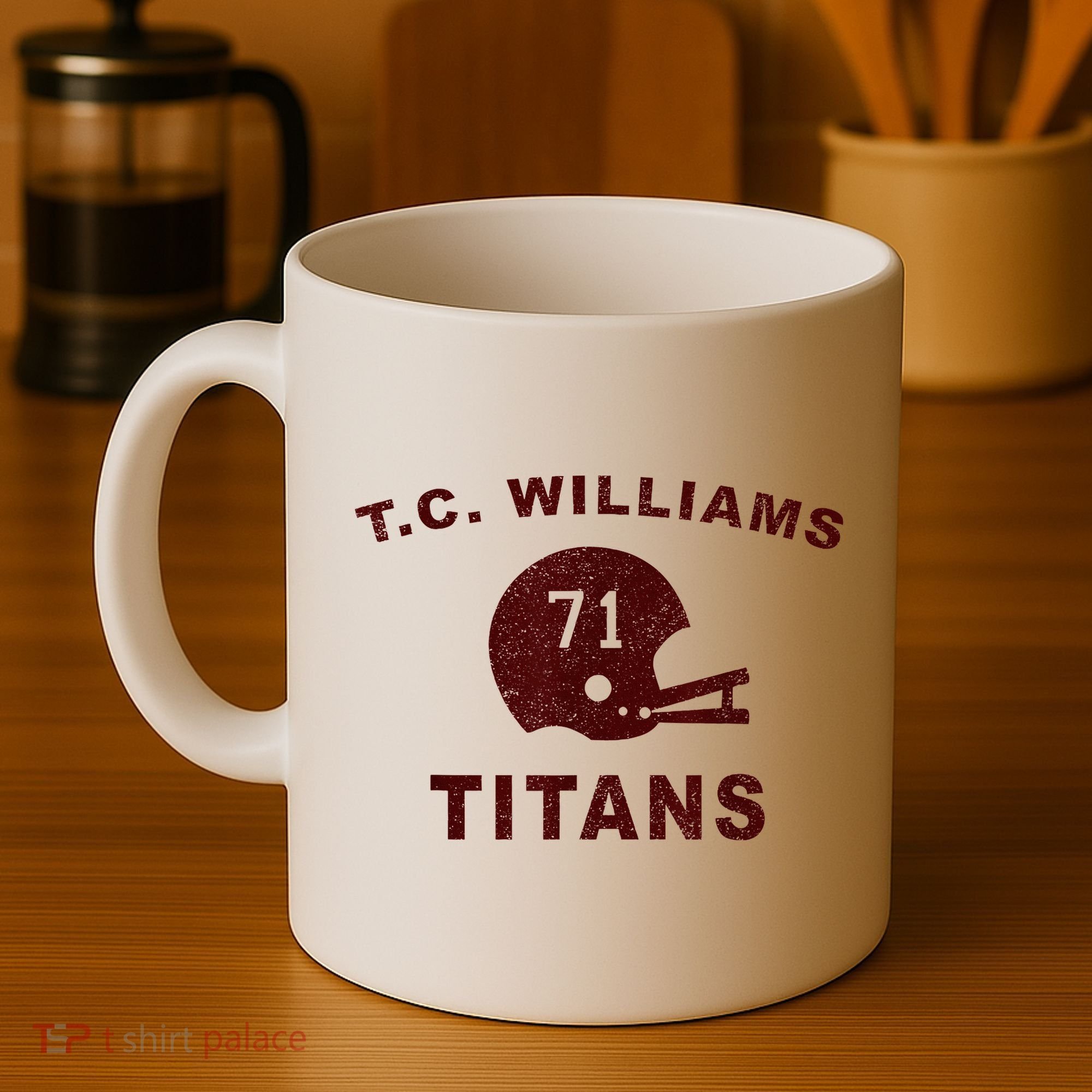 T.C. Williams Titan Football Helmet Coffee Mug