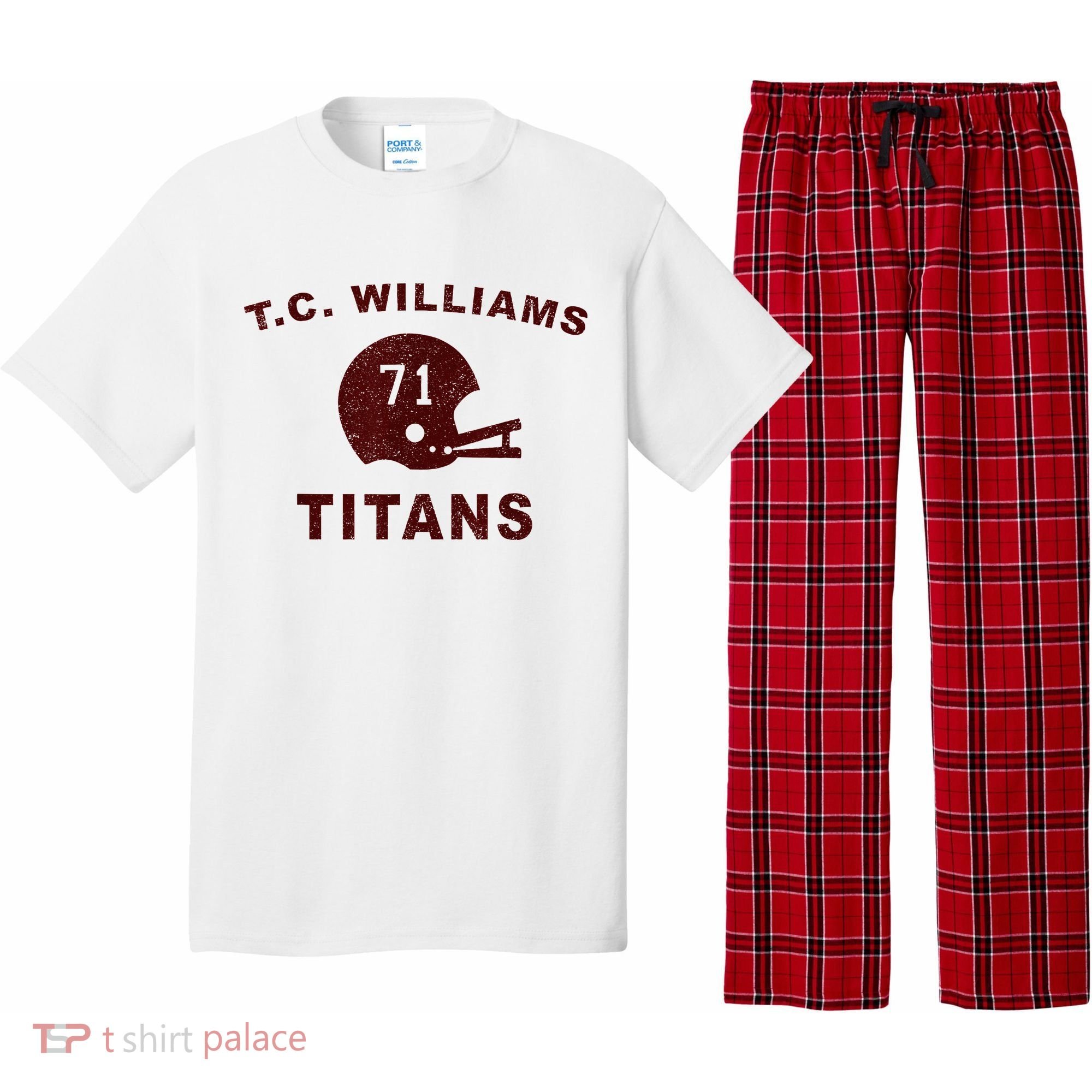 T.C. Williams Titan Football Helmet Pajama Set