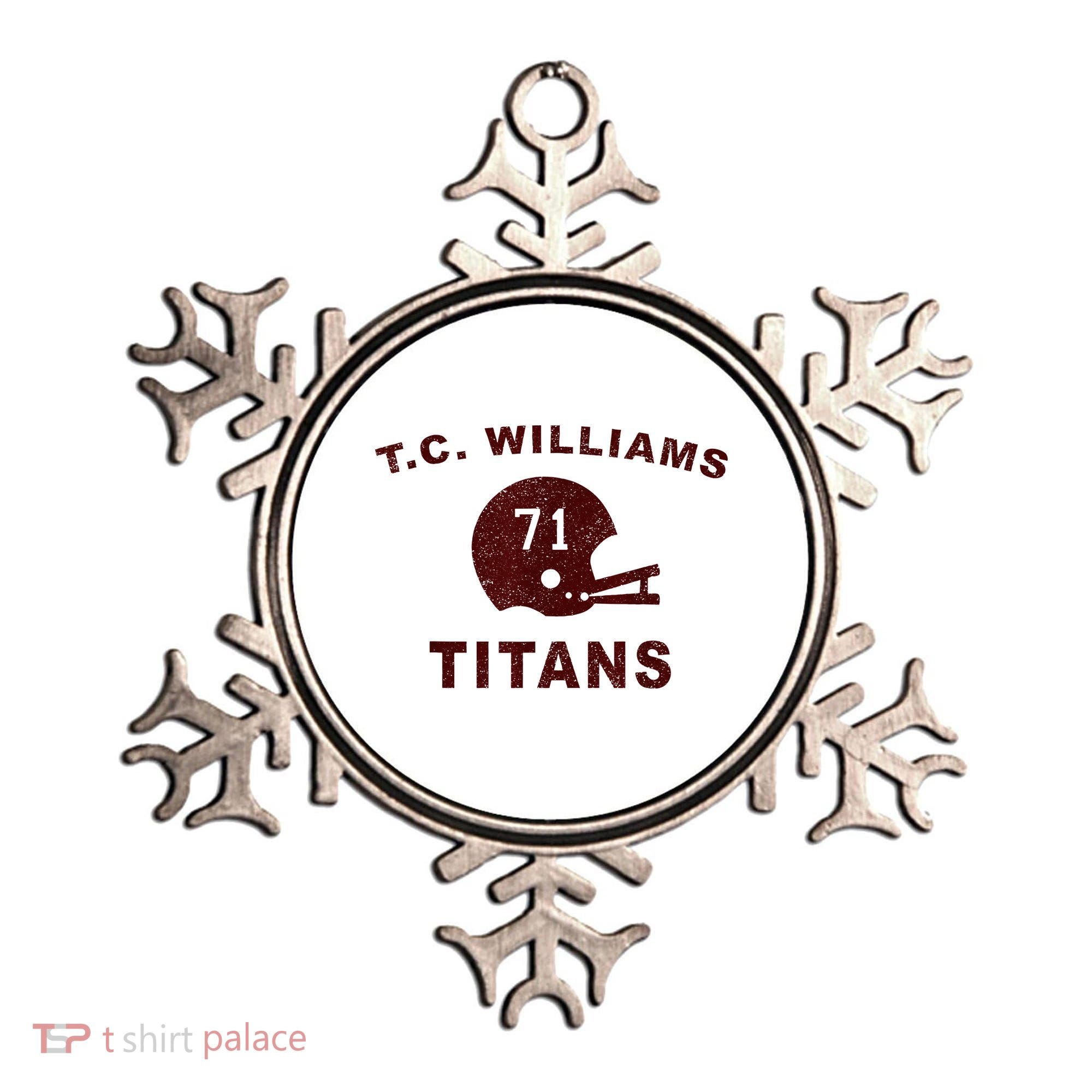 T.C. Williams Titan Football Helmet Ornament