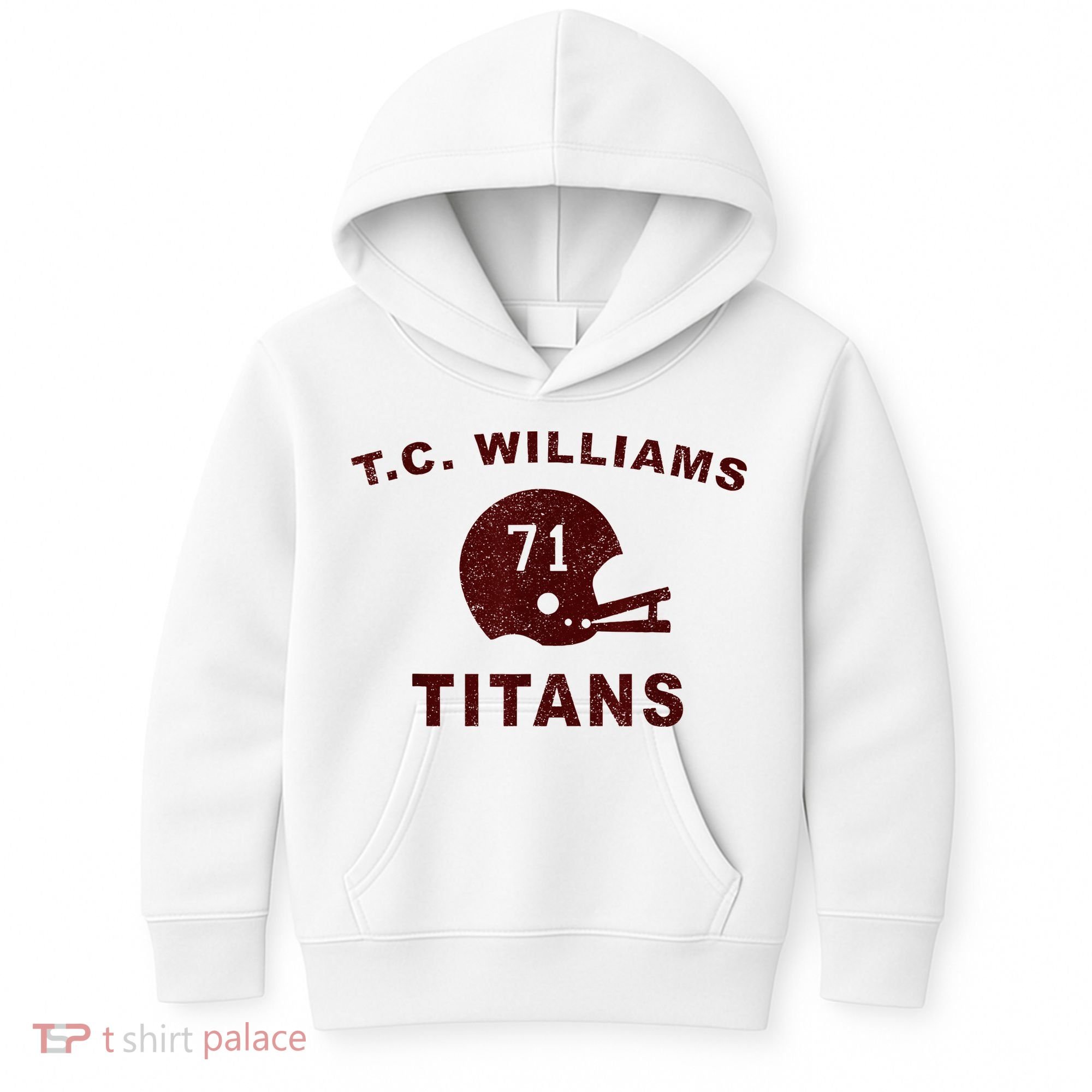 T.C. Williams Titan Football Helmet Kids Hoodie