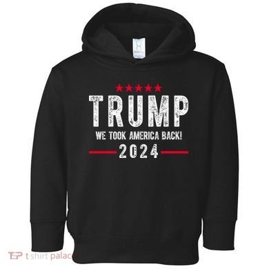 Trump Won Take America Back 2024 Toddler Hoodie