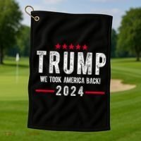 Trump Won Take America Back 2024 Golf Towel thumb 1