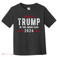 Trump Won Take America Back 2024 Toddler T-Shirt thumb 0