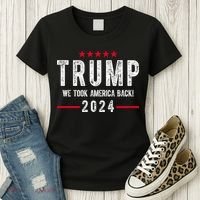 Trump Won Take America Back 2024 Women's T-Shirt thumb 3