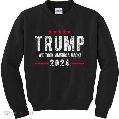 Trump Won Take America Back 2024 Kids Sweatshirt