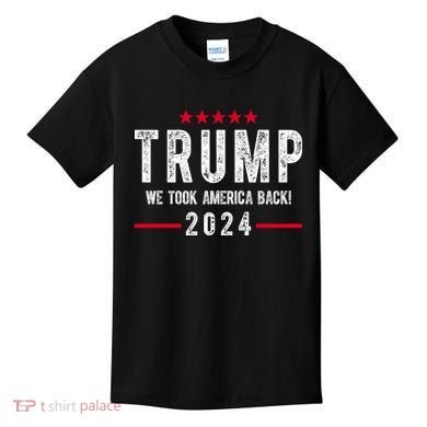 Trump Won Take America Back 2024 Kids T-Shirt