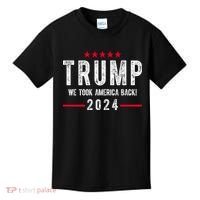 Trump Won Take America Back 2024 Kids T-Shirt thumb 0
