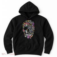 They Whispered To Her Flower Skull Hoodie thumb 0