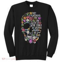 They Whispered To Her Flower Skull Sweatshirt thumb 0