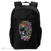They Whispered To Her Flower Skull Backpack thumb 0