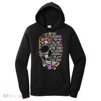 They Whispered To Her Flower Skull Women's Hoodie thumb 0