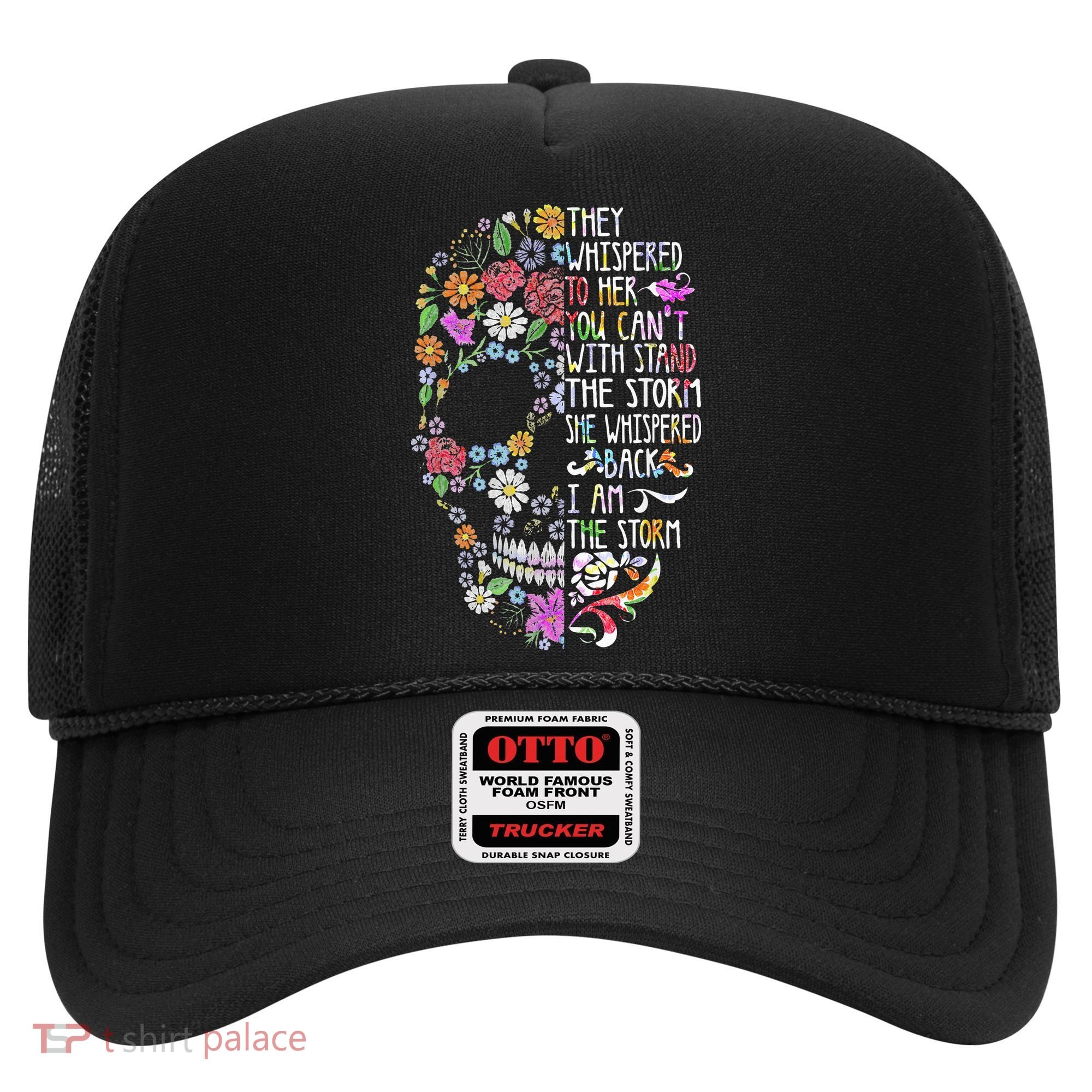 They Whispered To Her Flower Skull Hat