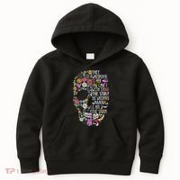 They Whispered To Her Flower Skull Kids Hoodie thumb 0