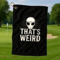 That's Weird Golf Towel thumb 1