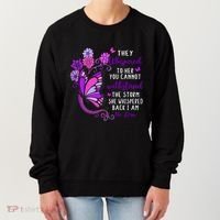 They Whispered To Her You Cannot Withstand The Storm Meaningful Gift Women's Sweatshirt thumb 0