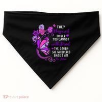 They Whispered To Her You Cannot Withstand The Storm Meaningful Gift USA-Made Doggie Bandana thumb 0