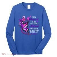 They Whispered To Her You Cannot Withstand The Storm Meaningful Gift Long Sleeve Shirt thumb 0