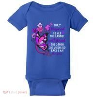 They Whispered To Her You Cannot Withstand The Storm Meaningful Gift Baby Bodysuit thumb 0