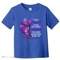 They Whispered To Her You Cannot Withstand The Storm Meaningful Gift Toddler T-Shirt thumb 0