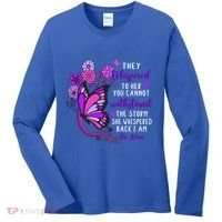 They Whispered To Her You Cannot Withstand The Storm Meaningful Gift Women's Long Sleeve Shirt thumb 0