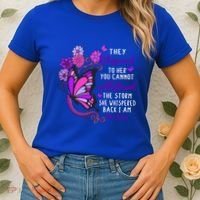 They Whispered To Her You Cannot Withstand The Storm Meaningful Gift Women's T-Shirt thumb 2