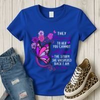 They Whispered To Her You Cannot Withstand The Storm Meaningful Gift Women's T-Shirt thumb 3