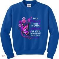 They Whispered To Her You Cannot Withstand The Storm Meaningful Gift Kids Sweatshirt thumb 0