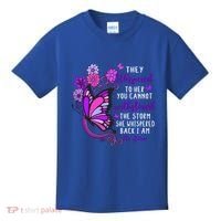 They Whispered To Her You Cannot Withstand The Storm Meaningful Gift Kids T-Shirt thumb 0
