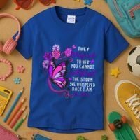 They Whispered To Her You Cannot Withstand The Storm Meaningful Gift Kids T-Shirt thumb 3