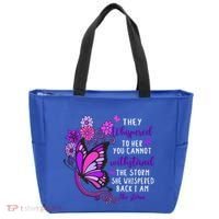They Whispered To Her You Cannot Withstand The Storm Meaningful Gift Tote Bag thumb 0