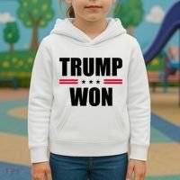 Trump Won Kids Hoodie thumb 3