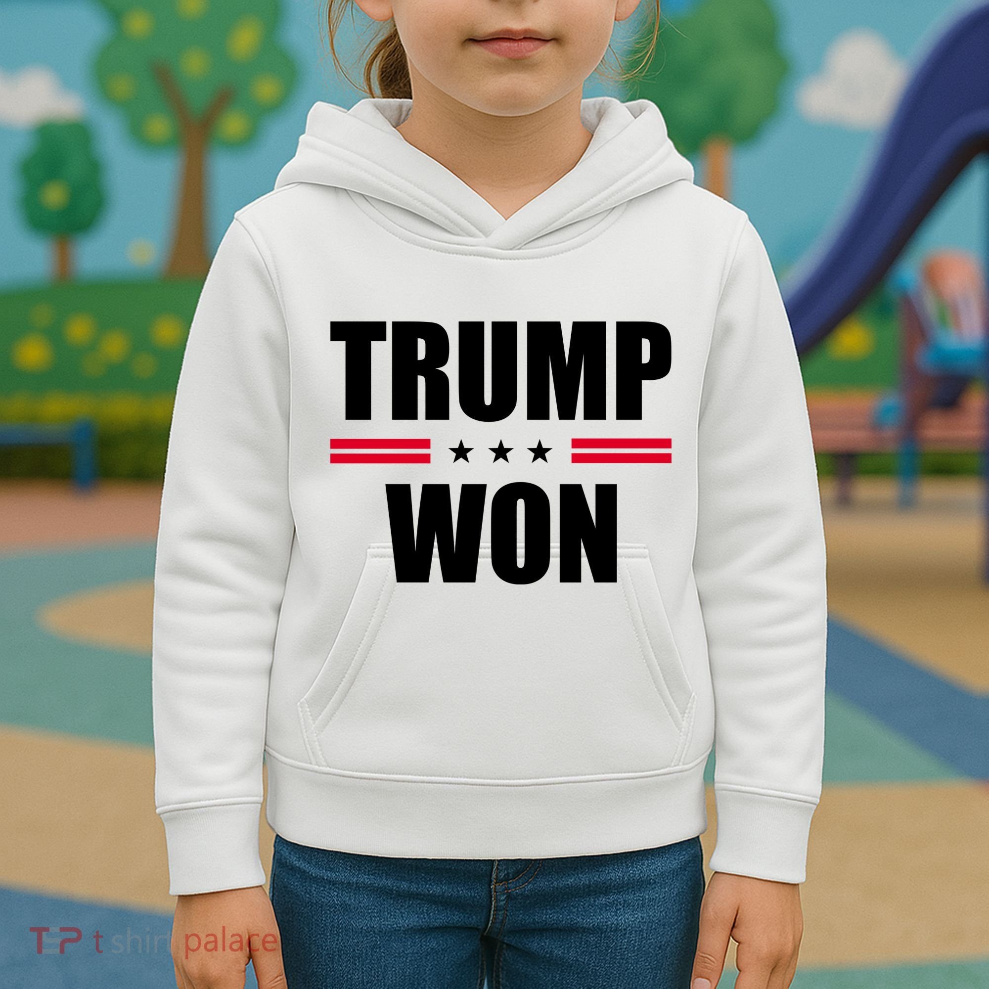 Trump Won Kids Hoodie