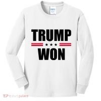 Trump Won Kids Long Sleeve Shirt thumb 0