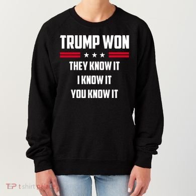 Trump Won They Know It I Know It You Know It Women's Sweatshirt