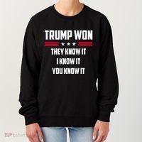 Trump Won They Know It I Know It You Know It Women's Sweatshirt thumb 0
