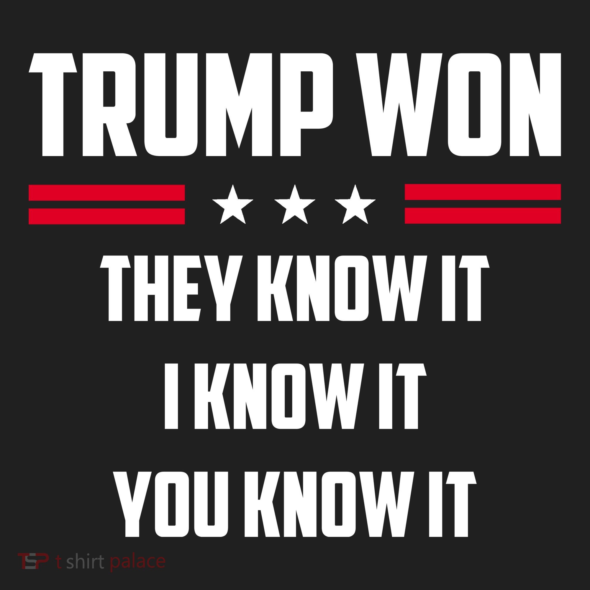 Trump Won They Know It I Know It You Know It Women's Sweatshirt