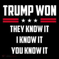 Trump Won They Know It I Know It You Know It Coaster thumb 2