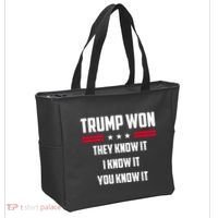 Trump Won They Know It I Know It You Know It Tote Bag thumb 2