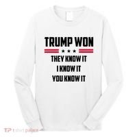 Trump Won They Know It I Know It You Know It Long Sleeve Shirt thumb 0