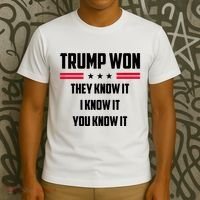 Trump Won They Know It I Know It You Know It T-Shirt thumb 3