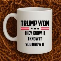 Trump Won They Know It I Know It You Know It Coffee Mug thumb 2